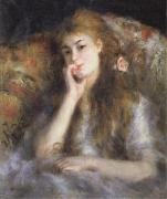 Pierre Renoir Young Woman Seated(The Thought) oil painting on canvas